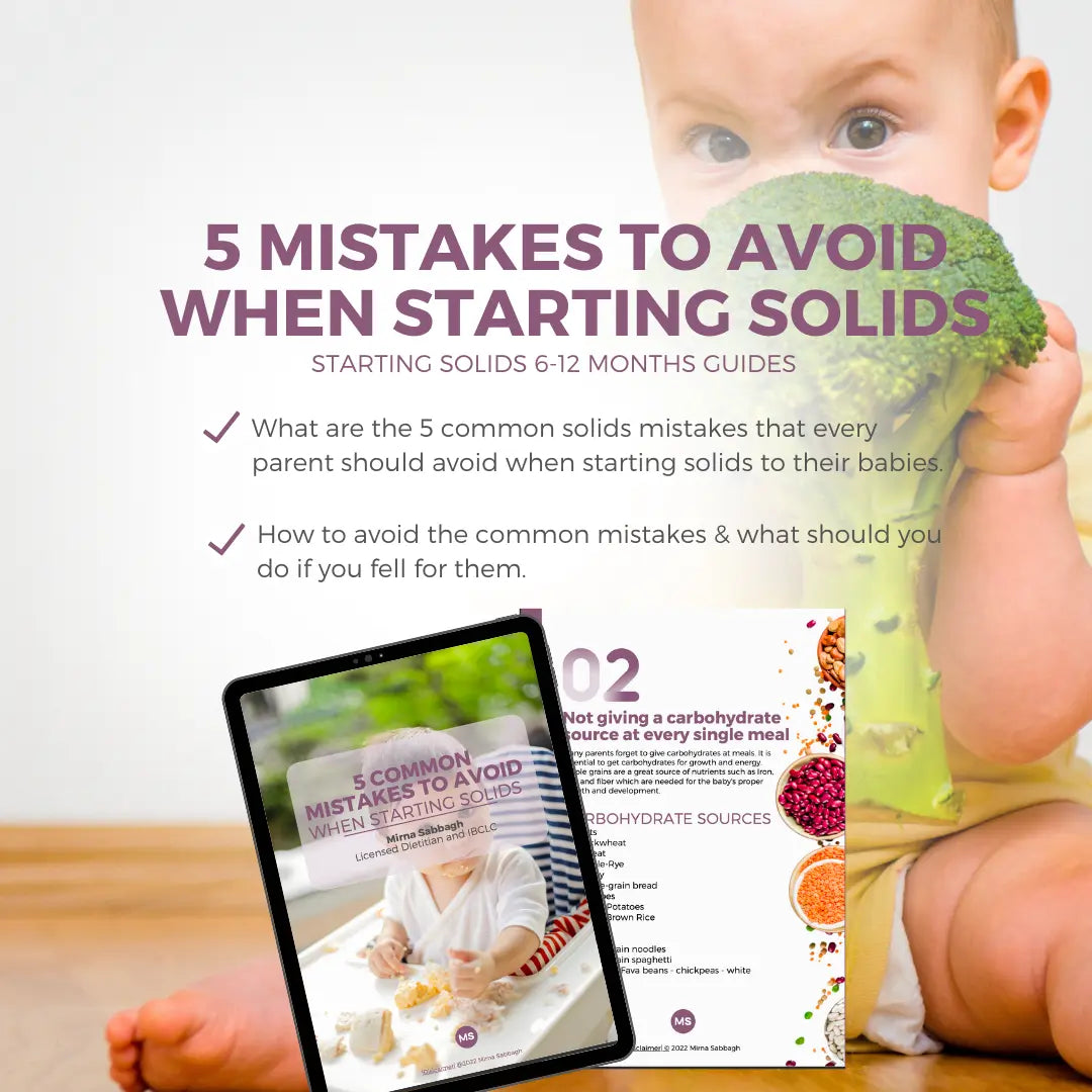6-12 Months - Starting Solids Nutrition - English Version mirnaelsabbagh