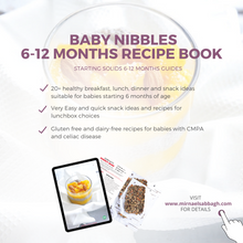 Load image into Gallery viewer, Baby Nibbles: Recipe Book 6-12 Months