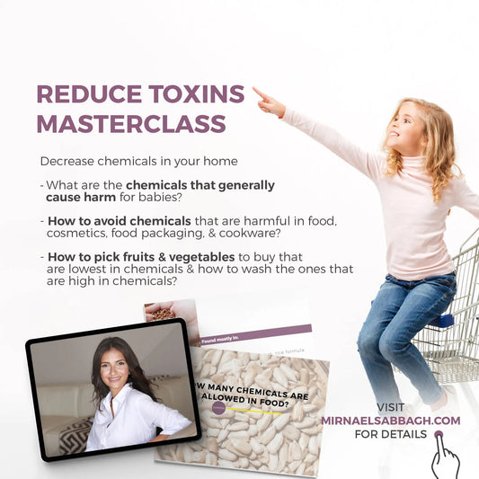HOW TO DECREASE CHEMICAL EXPOSURE IN OUR FOOD AND HOMES MASTERCLASS - mirnaelsabbagh