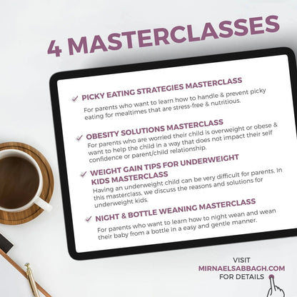 Night and Bottle Weaning MasterClass: ورشة عمل: الفطام عن قنينة الحليب بعد عمر السنة مع ميرنا صباغ - mirnaelsabbagh