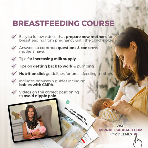 0-6 Months - Breastfeeding Success Course - mirnaelsabbagh - Best Nutritionist in Dubai and Middle East - Mommy and health influencer in dubai and Middle East 